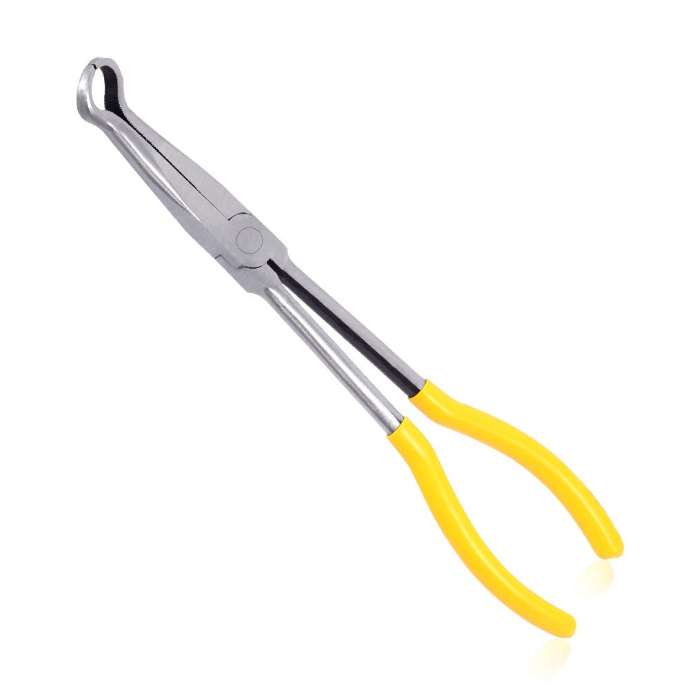 SPEEDWOX Long Reach Hose Grip Pliers 11 Inches Ring Nose Pliers Hose Gripper 3/5 Inch Diameter Offset Spark Plug Boot — image 1