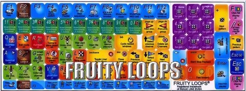 FRUITY LOOPS KEYBOARD STICKER FOR LAPTOP, NOTEBOOK AND DESKTOP