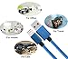 Mribo 3pcs 6FT 8Pin Lightning Cable Nylon Braided Extra Long USB Cord Charging Cable for iphone 6s, 6s plus, 6plus, 6,5s 5c 5,iPad Mini, Air,iPad5,iPod on iOS9.(Blue).