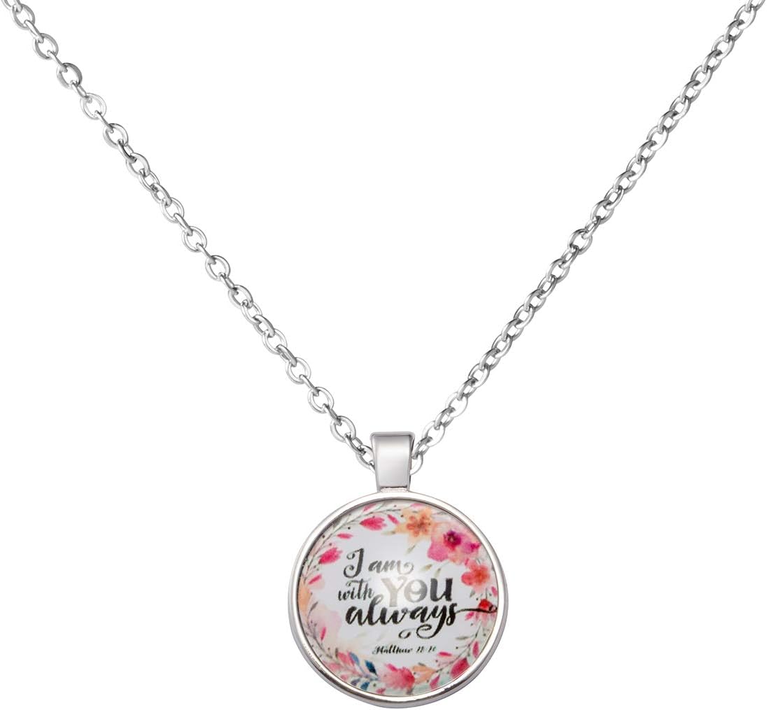 Memgift𝐂𝐡𝐫𝐢𝐬𝐭𝐢𝐚𝐧 𝐍𝐞𝐜𝐤𝐥𝐚𝐜𝐞 Religious Bible Verse Gift Jewelry for 𝐖𝐨𝐦𝐞𝐧 𝐆𝐢𝐫𝐥𝐬