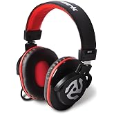 Numark HF175 Closed-Back DJ Headphones | 40mm Drivers, Flexible Headband, Swivel Cups, Closed-Back Design, 9.8ft Cable, for Monitoring, Mixing and Audio Playback