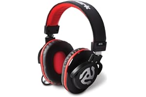 Numark HF175 - DJ Headphones with Closed Back Over Ear Design, 40mm Drivers, Comfortable Ear Pads for Mixing and DJ Monitoring, 3m Cable Included , Black