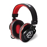 Numark HF175 - DJ Headphones with Closed Back Over Ear Design, 40mm Drivers, Comfortable Ear Pads for Mixing and DJ Monitoring, 3m Cable Included , Black
