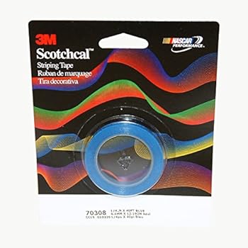 3M Scotchcal 70308 Blue Striping Automotive Tape - 1/4 in Width x 2 mil Thick [PRICE is per ROLL]