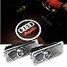 AMINEY 2 Pcs Door Light Car Vehicle Ghost LED Courtesy Welcome Logo Light Lamp Shadow Projector For AUDI, Easy Installation ...