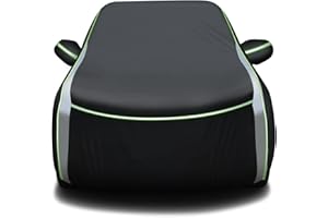 Cartist 420d Car Cover Fits for Toyota Highlander 2001-2024 2025 2026 All Weather Car Covers Outdoor for Highlander Accessories, Waterproof SUV Car Cover with Zipper & Reflective Safety Strips