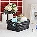 BINO | Plastic Basket, Medium - Black | THE PLAIT COLLECTION | Multi-Use Storage Bins | Durable, Drawer & Cabinet-Friendly | Storage Baskets for Organizing | Pantry, Bathroom & Closet Organizer