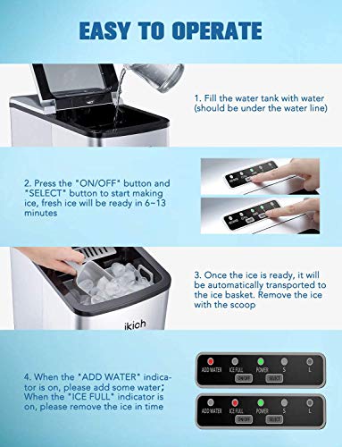 ikich portable ice maker troubleshooting