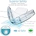 Mekudos Corner Guards - Baby Proofing - Clear - 4 Pack Safety Covers - Large Protector - Child Proof Table Bumpers - Fit for Glass Furniture