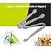 Sugar Tongs Set of 6, Food Grade Premium Stainless Steel Ice Tongs, Small Kitchen Serving Tong for Tea, Coffee, Mini Serving, Appetizers