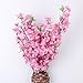 Soledi Artificial Peach Bouquet 10 Bunch Blossom Flower for Home Office Decor Pink