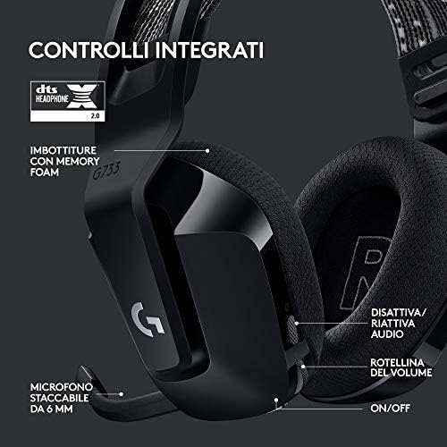733 LIGHTSPEED Cuffia wireless con microfono gaming