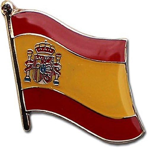 NRAccessories Wholesale Pack of 50 Spain Country Flag Bike Hat Cap lapel Pin