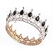 Ulike2 King/queen Crown Red Ruby Stone Sapphire Tiaras Gold/silver Plated Hair Jewelry (6#)