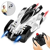 AOKESI Remote Control Car, Wall Climbing Car with 360°Rotating Stunt for Kids, RC Toy Cars with USB Rechargeable High Speed Car, RC Air Car with Powerful LED Lights, Ideal Kids Gift for Boys Girls
