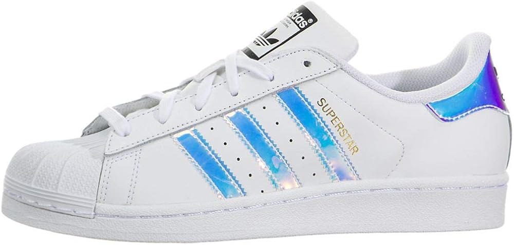 adidas superstar white metallic silver