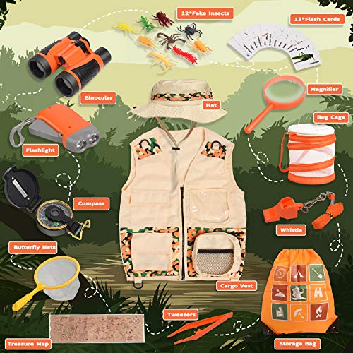Joyjoz Kids Adventure Kit,Kids Explorer Set,Camping Gear Bug Catcher