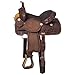 Tough 1 Silver Royal Western Saddle Tooling All Around 15″ Brown SR365thumb 1