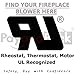 PayandPack FK12 Replacement Fireplace Blower Fan KIT for Majestic, Vermont Castings, Monessen, Temco, Rotom HB-RB12