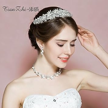Amazon Com Quantity 1x Tim Quality Bridal Headdress Korean