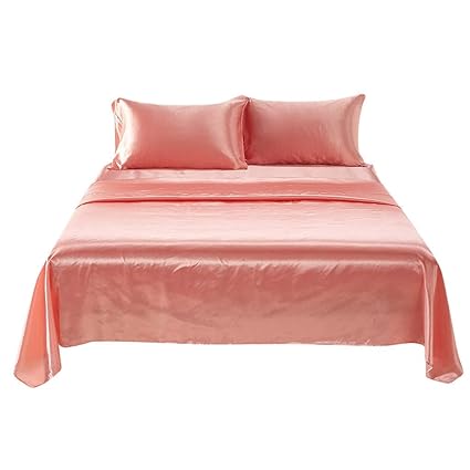 Dtuta KissenbezüGe Bettlaken Set Ganzjahr BettwäSche Seide, Weich Und Seidig, Bequem