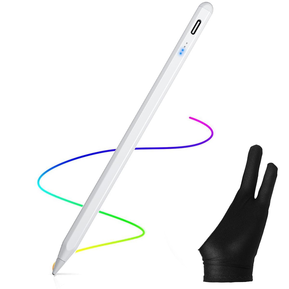 AICase Stylus Pen Universal Touch Screen Capacitive Pen,Tip 1.45mm,10 Hours of Play and 30 Days Standby Time,Rechargeable Stylus for Any Touch Screen