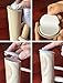 Liyic 20 Combo Pack Self-Stick Furniture Sliders for Carpet,12 PCS 1-11/16 inch Self Adhesive Furniture Glides & 8-Pack 1/2