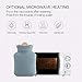 Microwave Heating Bottle Environmental Silicone Transparent Hot Water Bag with Knit Cover, Hot & Cold Therapies - Gift for Birthday, Christmas, Valentine's Day, Gift Exchange Party (Pink, Long)