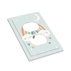 Rainbow Smile Cloud 1 Gang Electrical Duplex Outlet