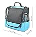 The Fine Living Co. Portable Hanging Shower Caddy Organizer Bag (Free Toiletries Case+Metal Hook) Quick Dry Mesh Shower Caddy Tote Bag Pouch For Bathroom College Dorm Camp Gym Camping 10”x4”x8”(Aqua)