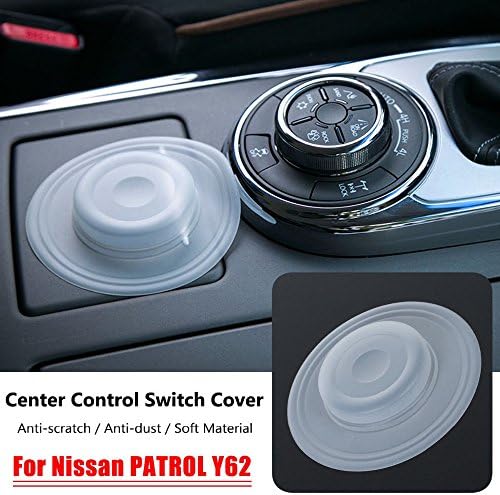 Car Center Console Control Switch Cover Silicone Anti-dust Protective Shell Car Styling for Nissan Patrol Y62