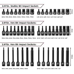 MIXPOWER 3/8" Drive Master Hex Bit Impact Socket