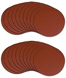 POWERTEC 45524 5-Inch PSA 240 Grit Aluminum Oxide Adhesive Sanding Disc, 20-Pack