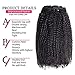 8A Unprocessed Double Weft 100% Remy Virgin Human Hair 4B 4C Afro Kinky Curly Clip in Hair Extensions 8