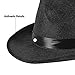 Funny Party Hats Black Fedora Gangster Hat Costume Accessory