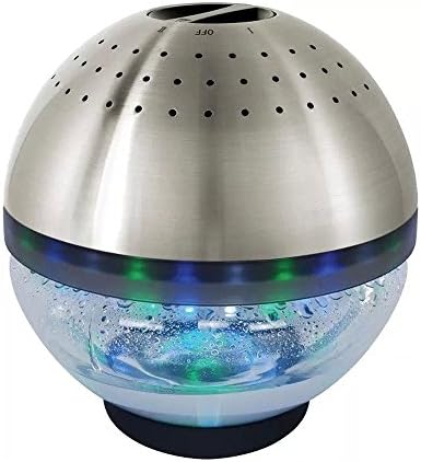 Fortunate Kiss Mini USB Water-Based Air Purifier Humidifier Air Cleaner with LED Color Changing Light (Plastic bowl)