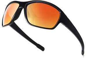 Dollger Polarized Sports Sunglasses for Men Women, UV400 Protection Shades for Running Fishing Cycling Driving Golf