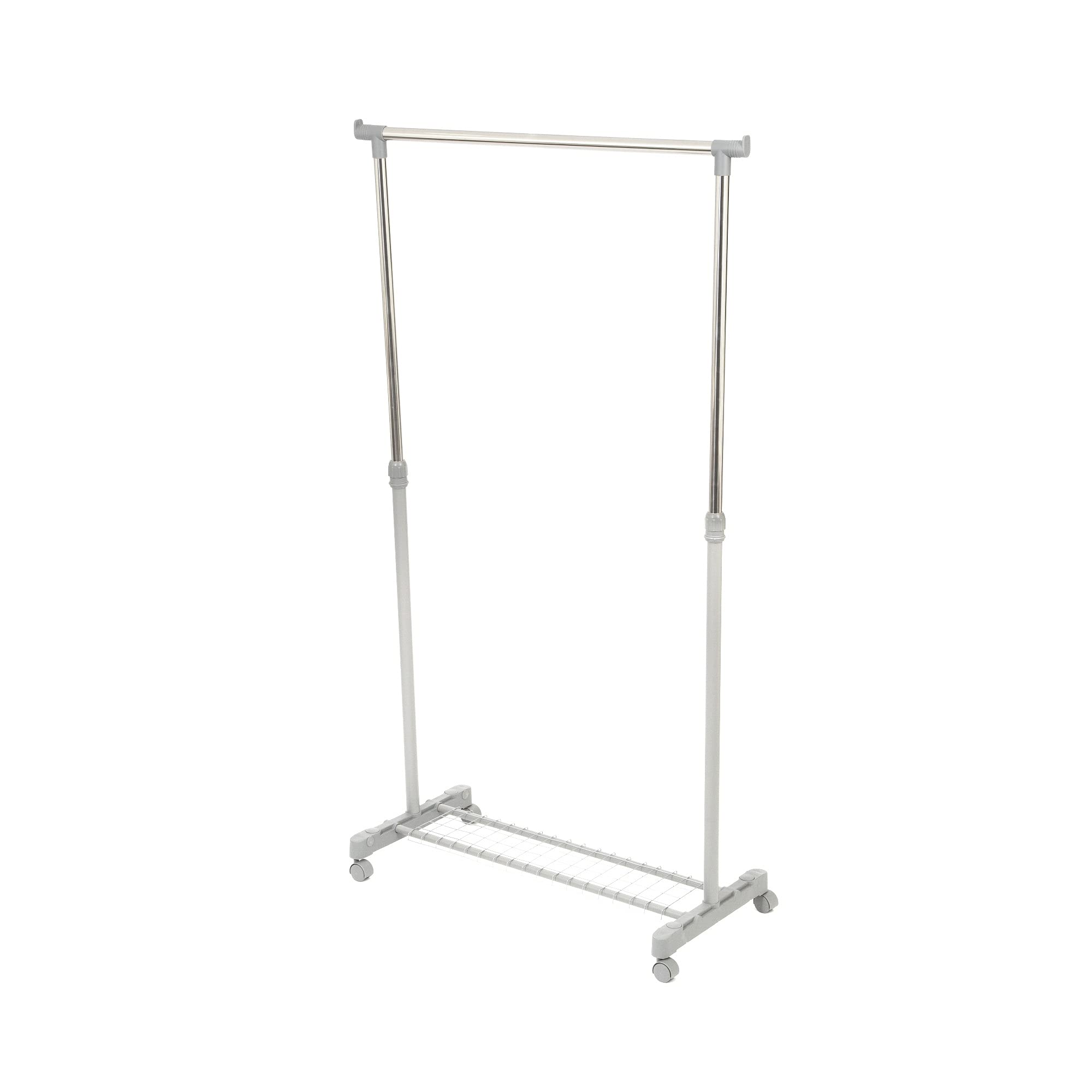 Compactor Loft Clothes Rack Life Collection, Large Size, Grey - Epoxy Lacquered Steel - Height Adjustable
