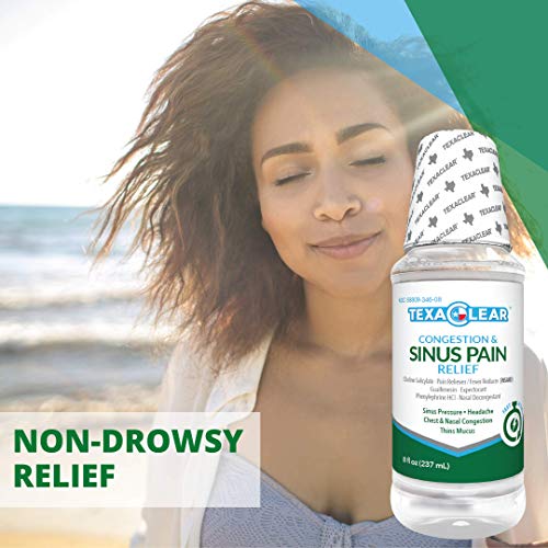 TexaClear Sinus, Pain & Pressure Relief Medicine MultiSymptoms & Non