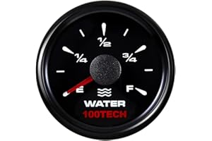 100TECH Water Level Gauge 240-33ohm RV Truck Water Tank Gauge Marine for Boat RV 0-190ohm 240-30ohm 0-180ohm 10-180ohm All Bl