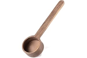 CISHNOU Wooden Scoops for Canisters, Coffee Scoop,Korean Style 6.61 inch Wooden Coffee Ground Spoon, Measuring for Ground Beans or tea, Soup Cooking Mixing Stirrer Kitchen Tools Utensils
