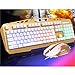 HSKK Mechanical Hand Keyboard and Mouse Set, Game Mouse and Keyboard Esports Home Office Peripheral Computer Accessories-2thumb 2