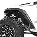 Hooke Road Front Steel Inner Fender Liners w/Star Logo Compatible with Jeep Wrangler JK 2007-2018 Sport Sahara Rubicon 2/4 Doors