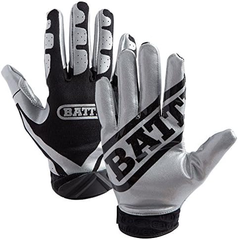 Battle Ultra-Stick Football Gloves – Ultra-Tack Sticky Palm Receivers Gloves – Pro-Style Receiver Gloves