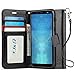 J&D Case Compatible for Galaxy A6 2018 Case, Wallet Stand Slim Fit Heavy Duty Protective Shock Resistant Flip Cover Wallet Case for Samsung Galaxy A6 2018 Wallet Case, (Not for A6 Plus 2018) Black