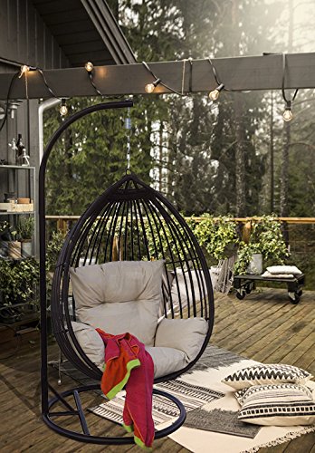 Darlee Tear Drop Shaped Swing Chair with Cushion