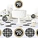 Big Dot of Happiness Adult 70th Birthday - Gold - Birthday Party Giant Circle Confetti - Party Decorations - Large Confetti 27 Count
