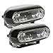 HELLA H71010281 Optilux 1200 Oval Halogen Fog Lamp Kit, Black Housing, 12V/55W , White