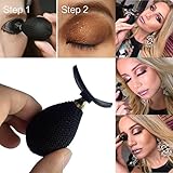 UMFun 1Pc Popular Silicone Eyeshadow Stamp Fashion Lazy Eye Shadow Applicator Makeup Tool (Black)