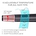 CHJPRO Professional Hair Straightener Curling Iron 2 in 1 Tourmaline Ceramic Twisted Flat Iron for All Hair Types with LCD Digital Display & Auto Shut-Offthumb 3